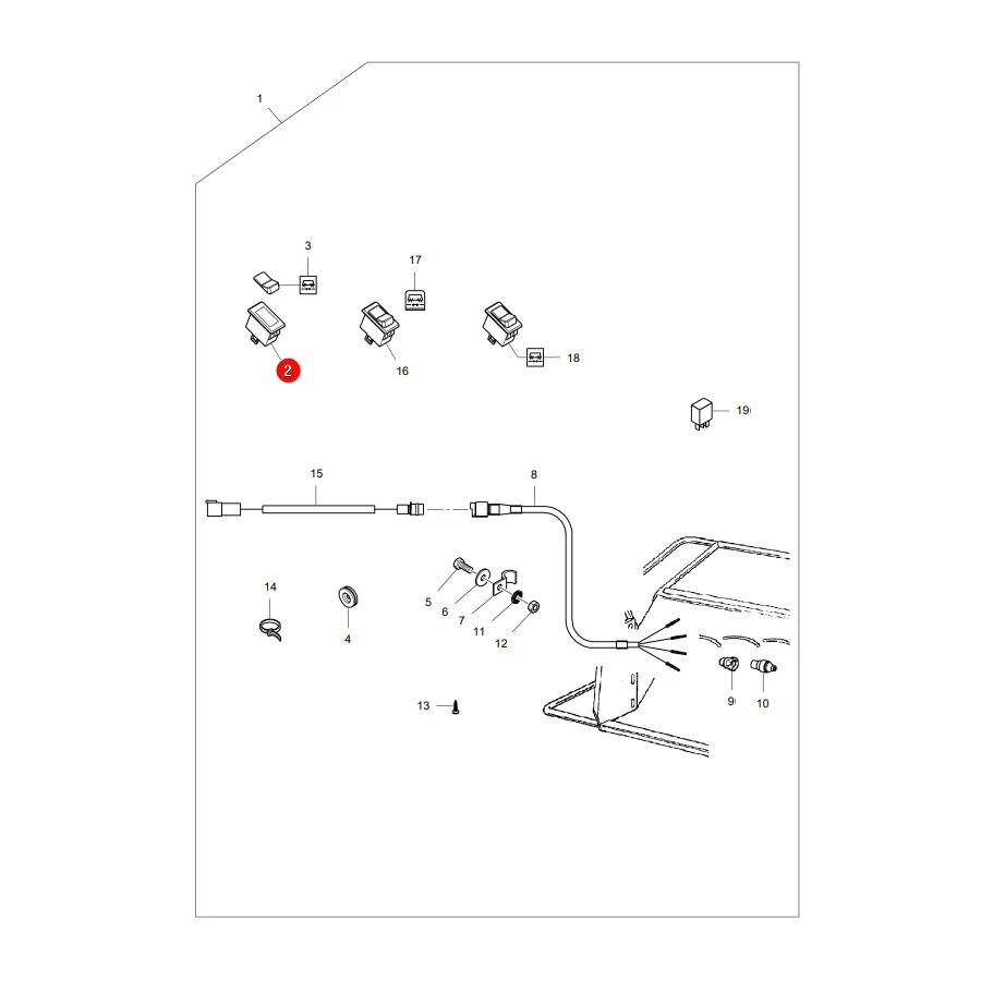 AGCO - LA322946750 - Massey Ferguson Zündschloss für Feldhäcksler