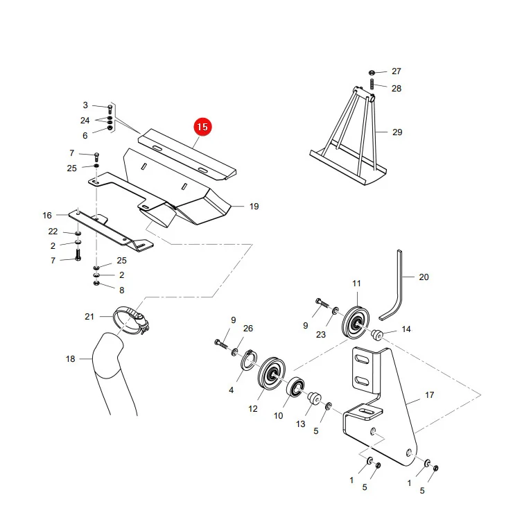AGCO - LA322998550 - Massey Ferguson Bürste