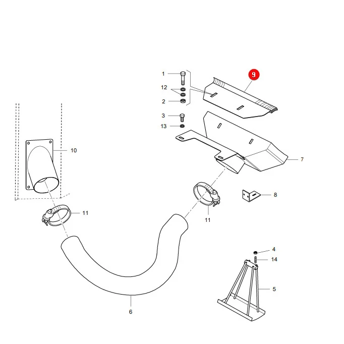 AGCO - LA323010650 - Massey Ferguson Schadstoffabsaugbürste