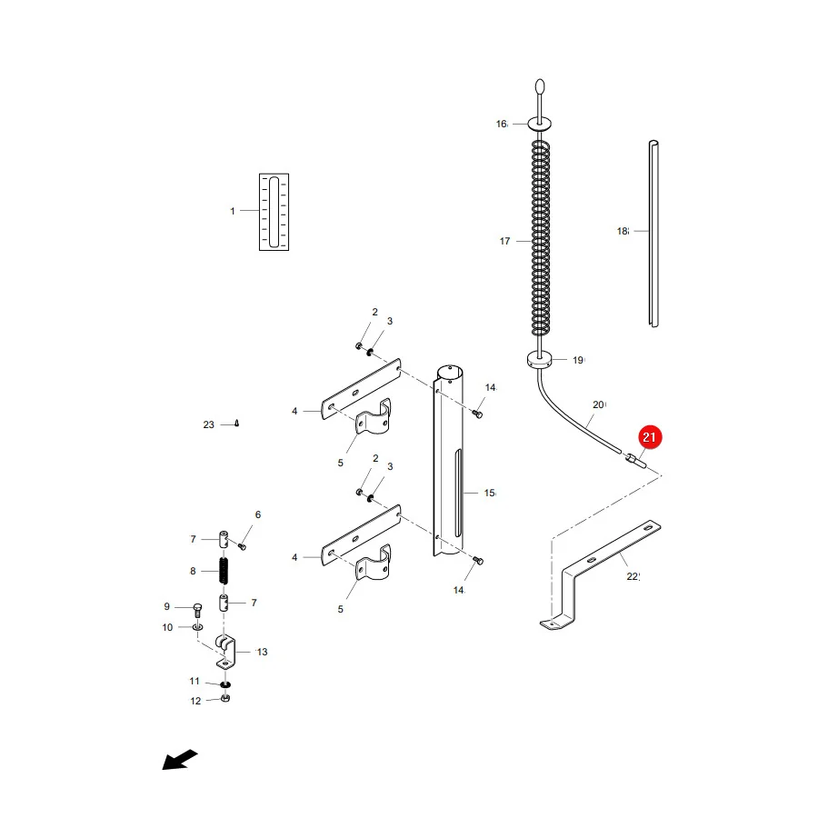 AGCO - LA323024450 - Massey Ferguson Spannrolle