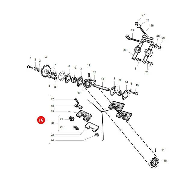 AGCO - LA323288100 - Massey Ferguson Getreideförderkette