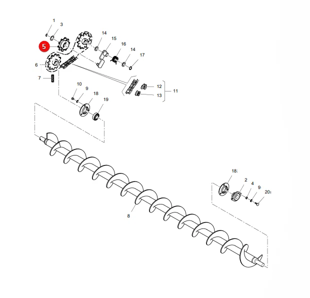 AGCO - LA323291550 - Massey Ferguson Spannritzel