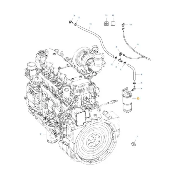 AGCO - LA323298950 - Massey Ferguson  Motorölfilter