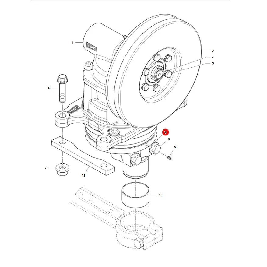 AGCO - LA323424950 - Reparatursatz für den Mähkopf Fendt