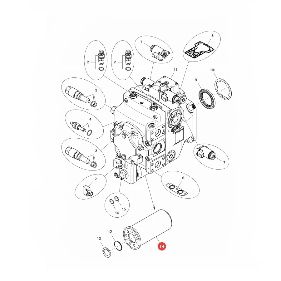 AGCO - LA323543250 - Ölfilter Massey Ferguson