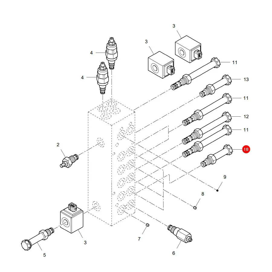AGCO - LA323556850 - Hydraulikventil Massey Ferguson