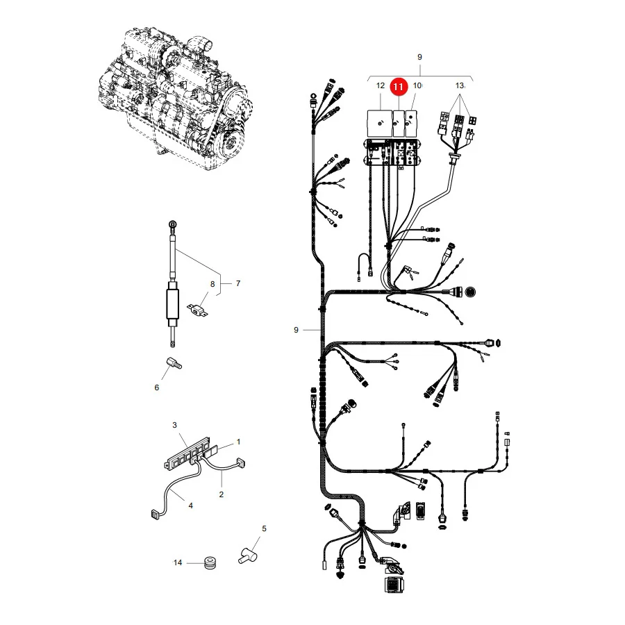 AGCO - LA323654700 - Motorstartsteuerkasten Massey Ferguson