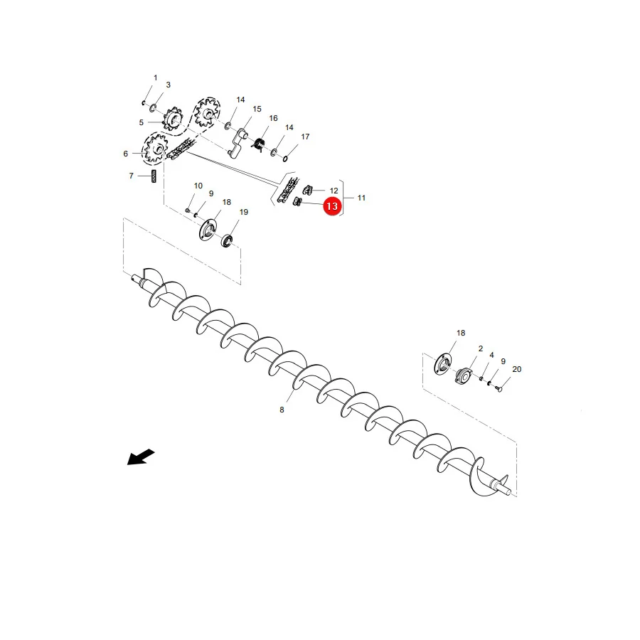 AGCO - LA327840125 - Kettenglied Massey Ferguson