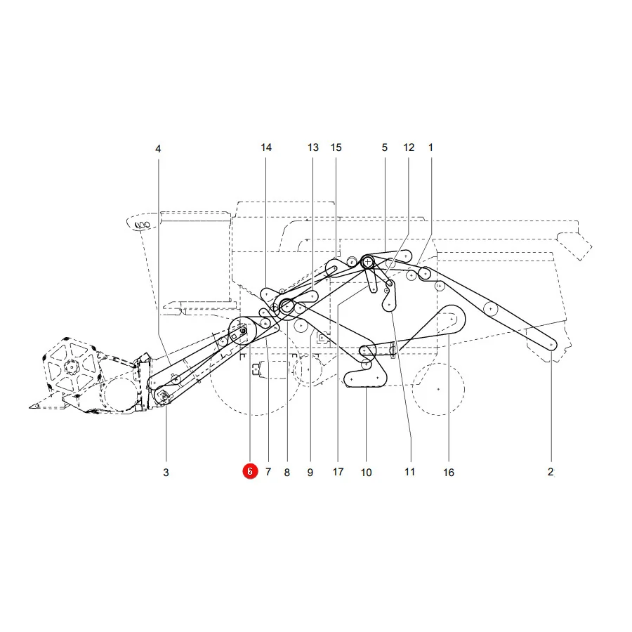 AGCO - LA340433988 - Keilriemen Massey Ferguson