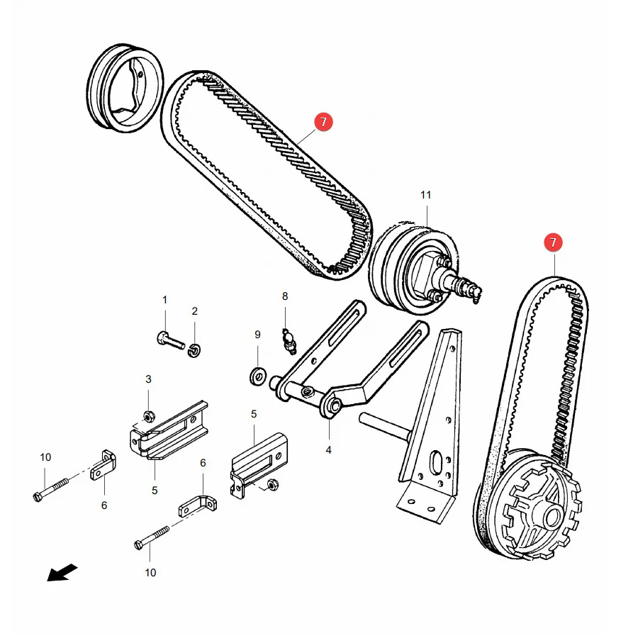 AGCO - LA340435150 - Zahnriemen Massey Ferguson