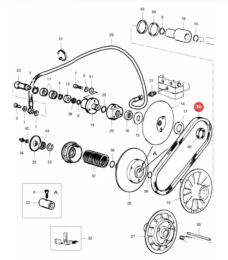 AGCO - LA340435156 - Breitkeilriemen Massey Ferguson