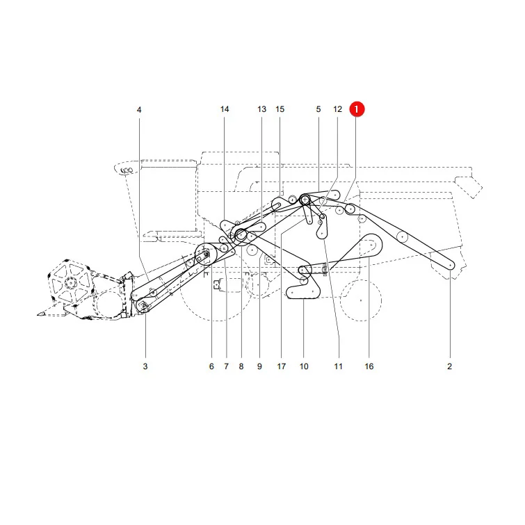AGCO - LA344311128 - Keilriemen für Häckslerantrieb Massey Ferguson