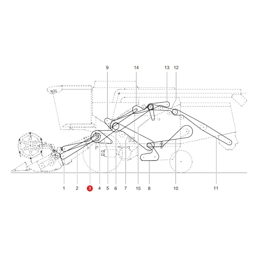 AGCO - LA344311232 -  Massey Ferguson Keilriemen
