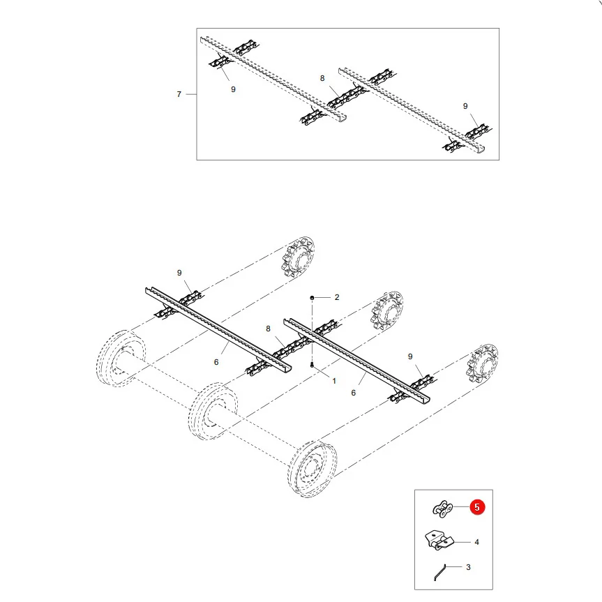 AGCO - LA344381246 - Massey Ferguson Kettenglied mit Halbglied