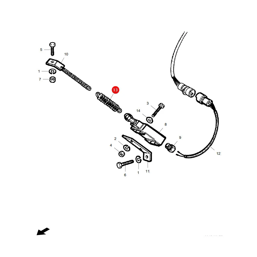 AGCO - LA350356537 - Massey Ferguson  Feder