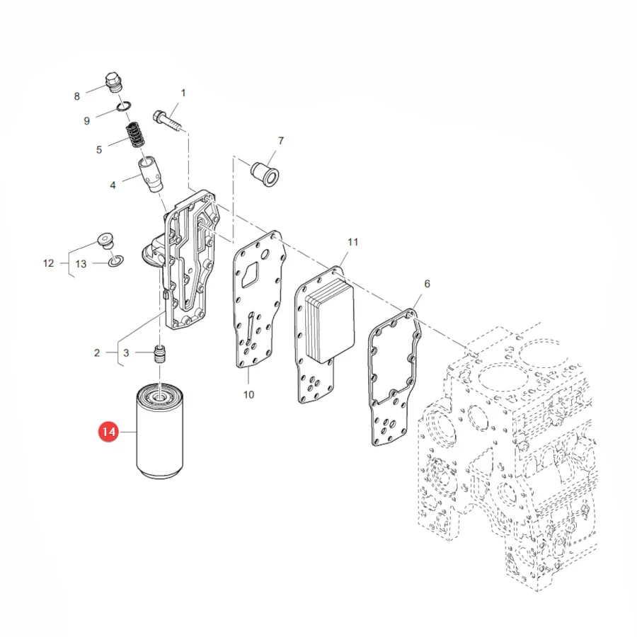 AGCO - LA500086363 - Massey Ferguson  Ölfilter