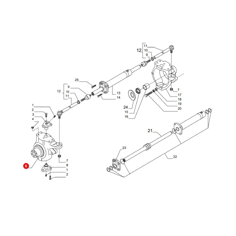 AGCO - V34051800 - Kingpin Massey Ferguson