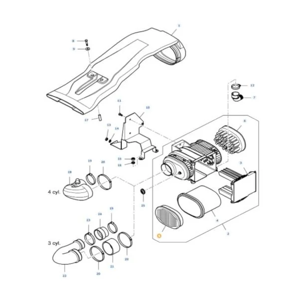 AGCO - V37352700 - Massey Ferguson  Innenluftfilter