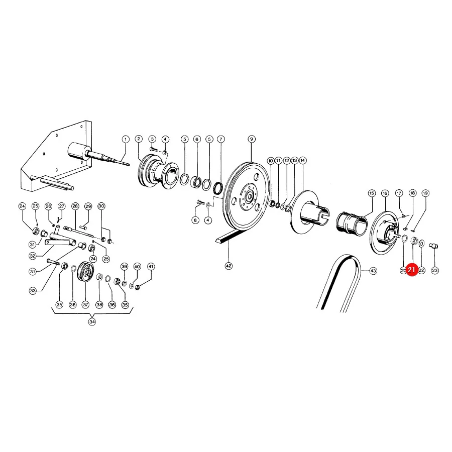 AGCO - V610063044 - Massey Ferguson 6304 RS Kugellager
