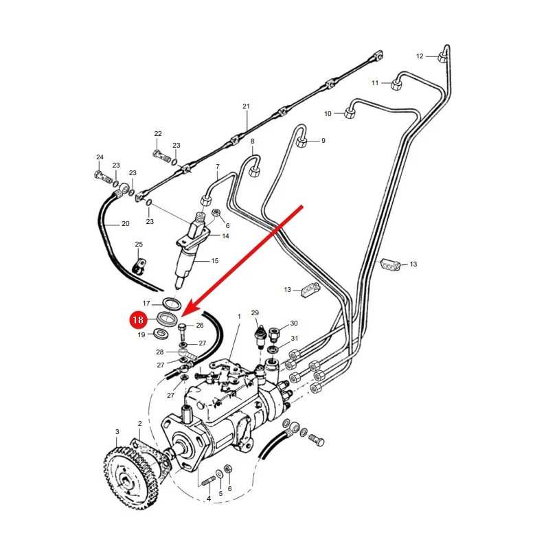 AGCO - V835336276 - Massey Ferguson Einspritzpumpen-Gummidichtring