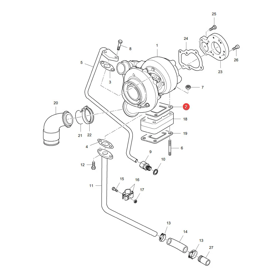 AGCO - V836316726 - Turboladerdichtung Massey Ferguson