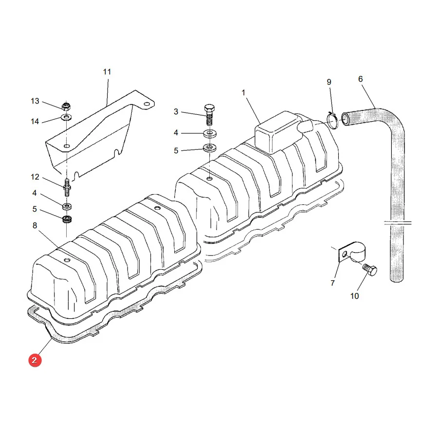 AGCO - V836646360 - Ventildeckeldichtung Massey Ferguson