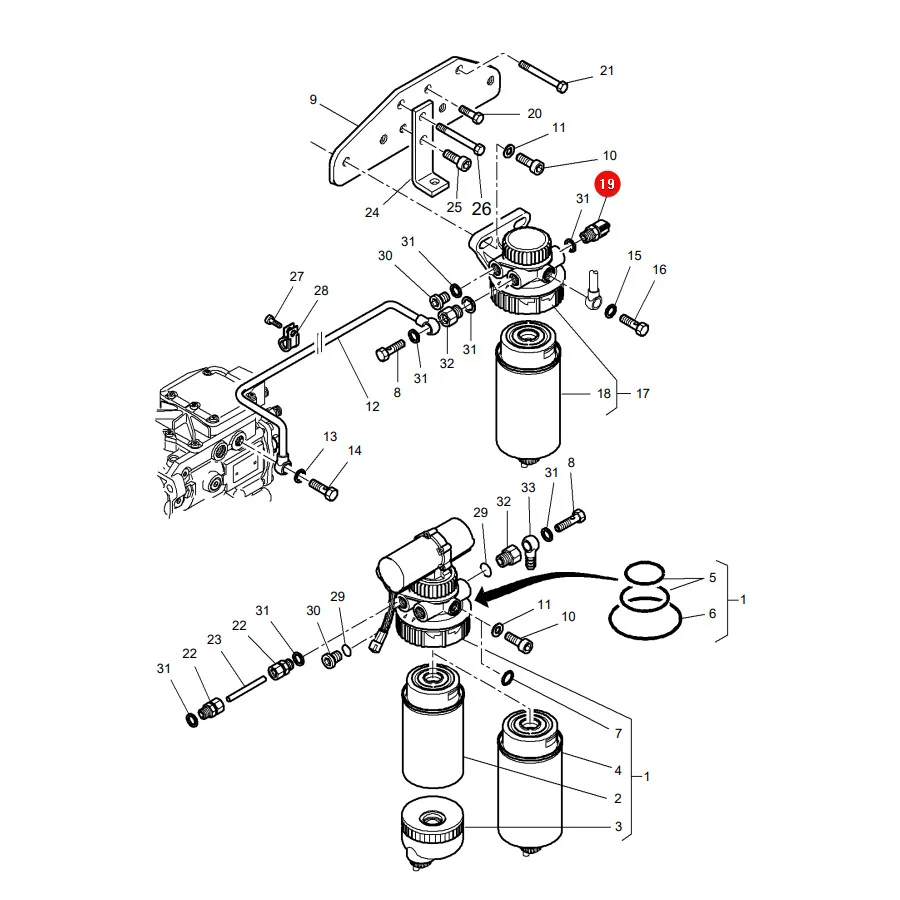 AGCO - V836666797 - Drucksensor Massey Ferguson