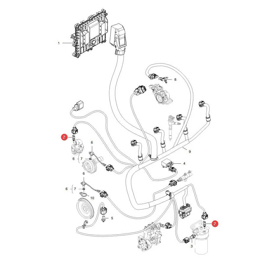 AGCO - V836667732 - Temperatursensor Massey Ferguson