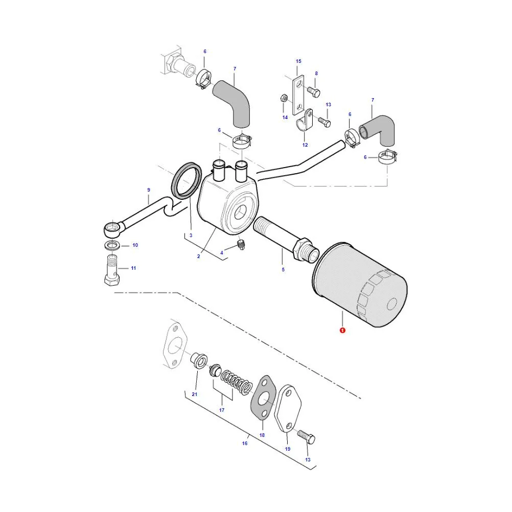 AGCO - V836679586 - Massey Ferguson Motorölfilter