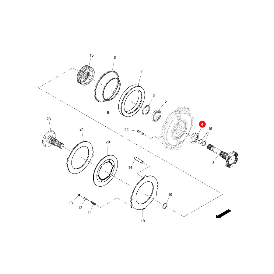 AGCO - V836840883 - Massey Ferguson Wellendichtring