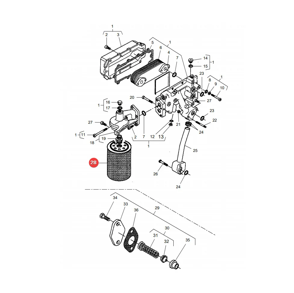 AGCO - V836862582 - Motorölfilter Massey Ferguson