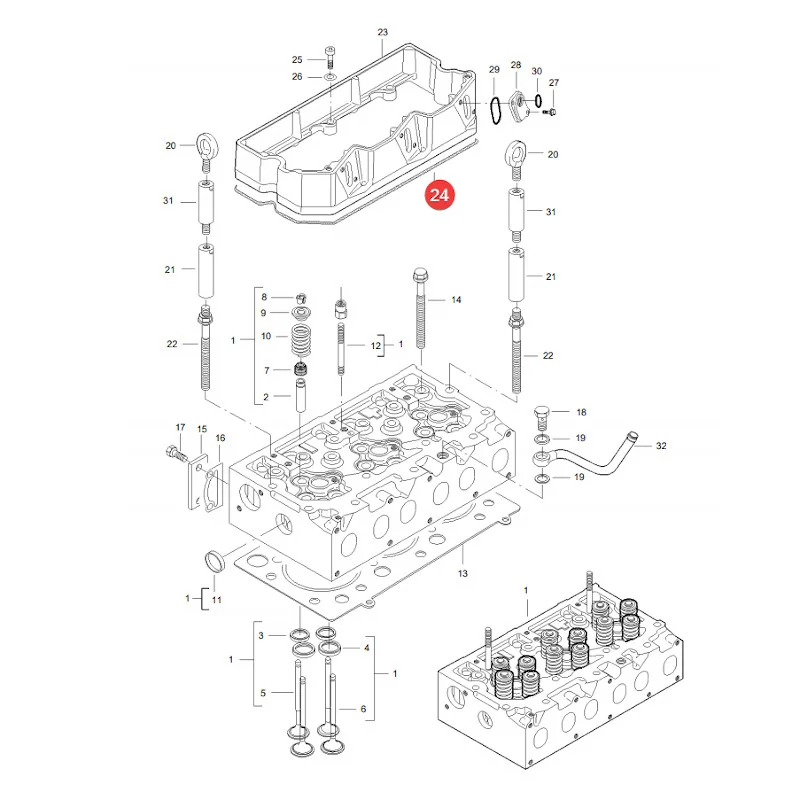 AGCO - V837067881 - Massey Ferguson Ventildeckeldichtung
