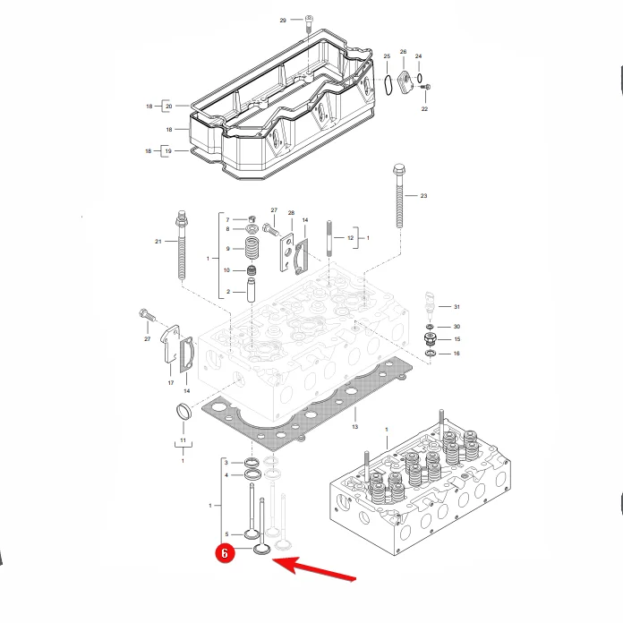 AGCO - V837069003 - Massey Ferguson Einlassventil