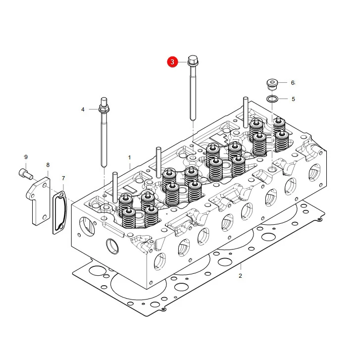 AGCO - V837069025 - Massey Ferguson  Zylinderkopfschraube