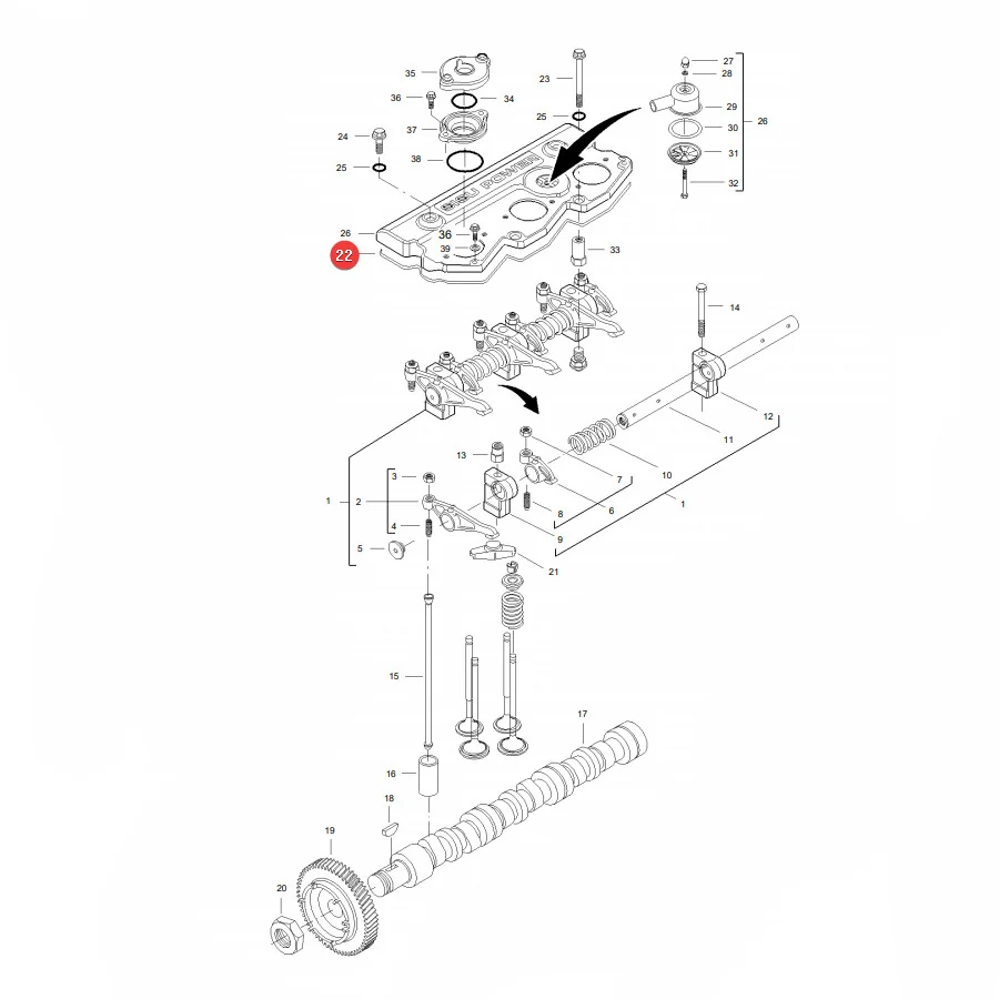AGCO - V837073749 - Massey Ferguson Deckeldichtung