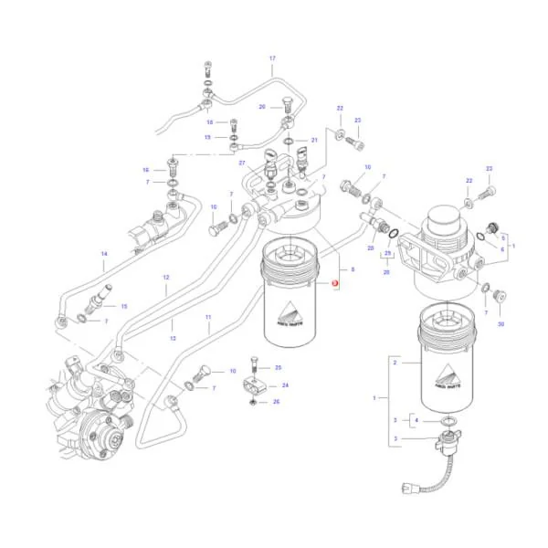 AGCO - V837079556 - Massey Ferguson Feinfilter für Kraftstoff mit Wasserabscheider