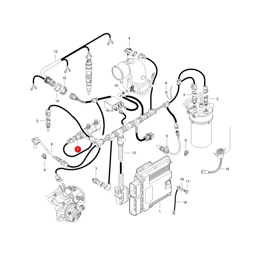 AGCO - V837079599 - Massey Ferguson Motor-Drucksensor