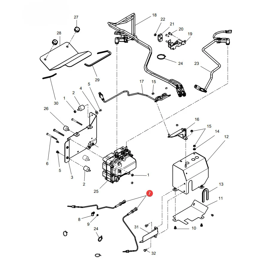 AGCO - V837086231 - Massey Ferguson SCR-Temperatursensor