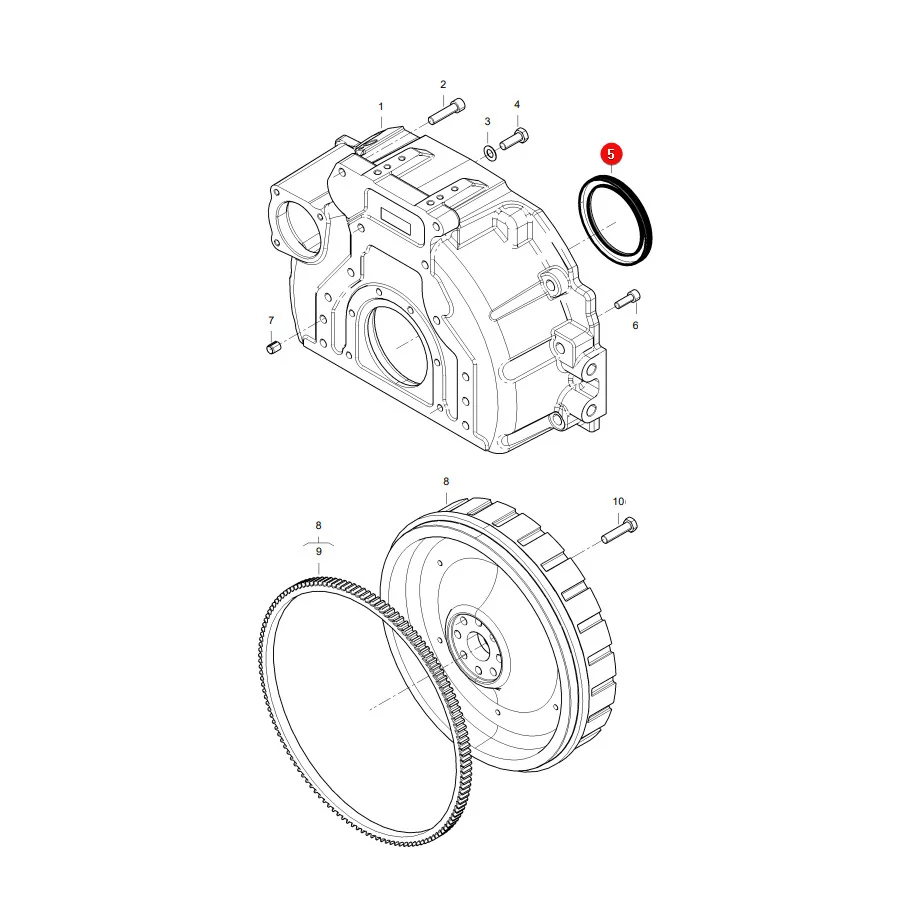 AGCO - V837091172 - Massey Ferguson Kurbelwellendichtring