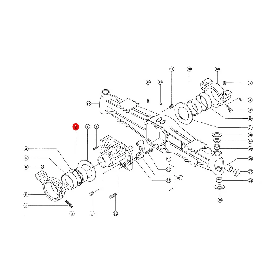 AGCO - VA124592 - Massey Ferguson  Achsschenkelbuchse