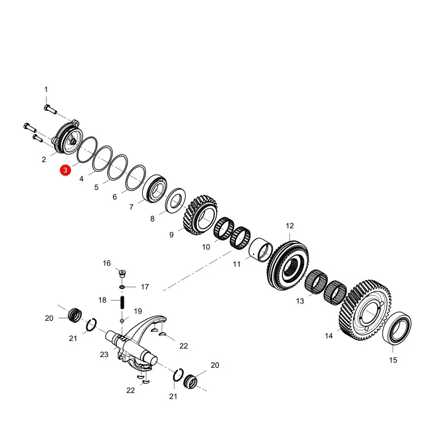 AGCO - VKH4781 - O-Ring Kupplungswelle Massey Ferguson