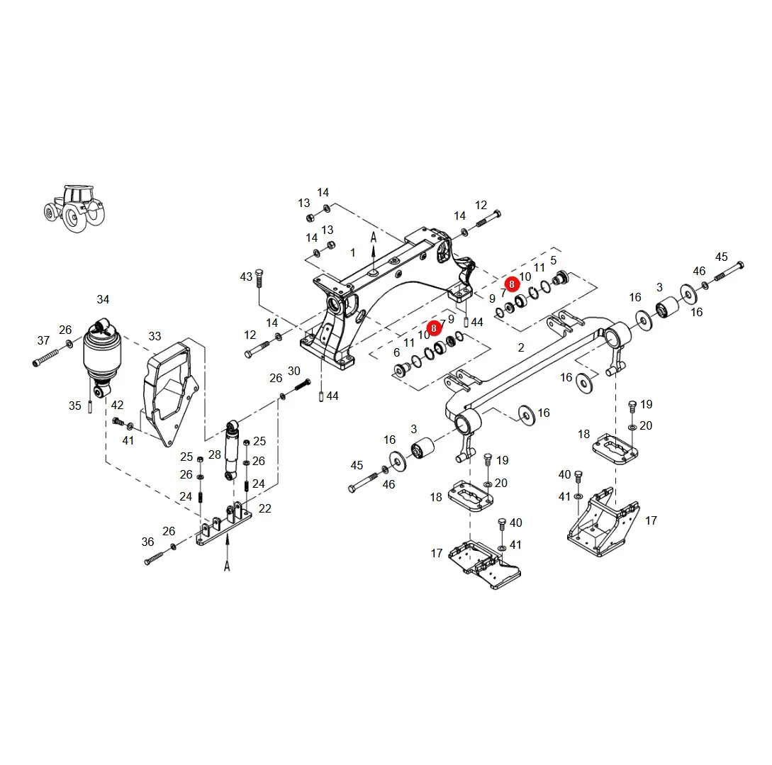 AGCO - X503637403000 - Gelenklager Fendt