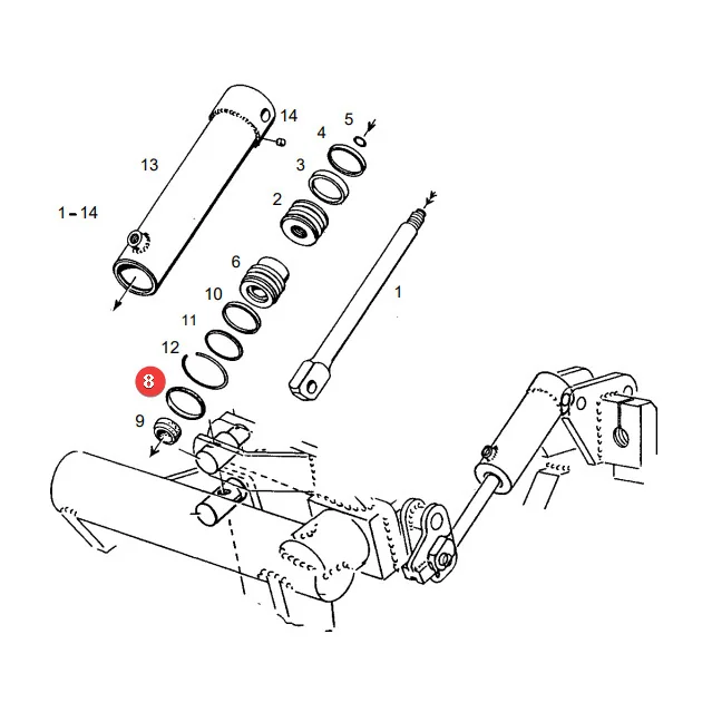 AGCO - X547530200000 - Fendt Lenkaktuator-Dichtring