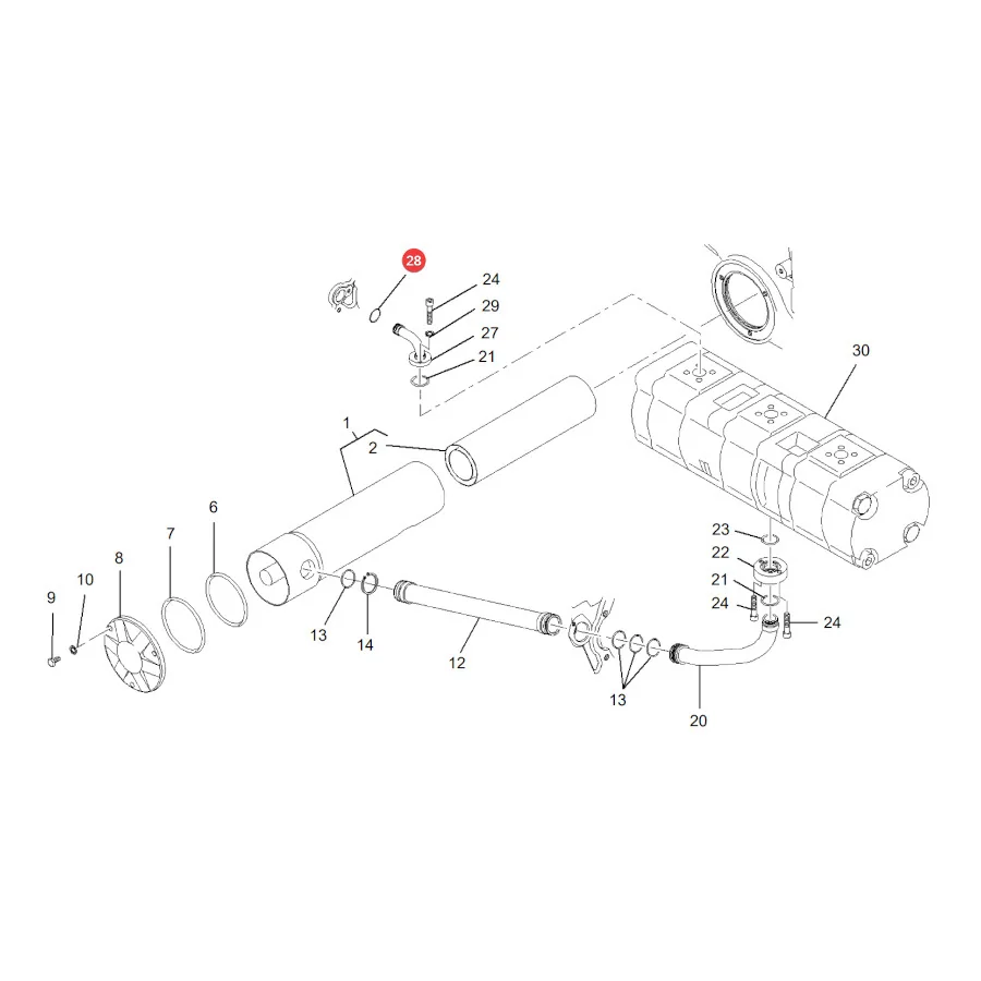 AGCO - X548848016000 - O-Ring Ölpumpe Massey Ferguson
