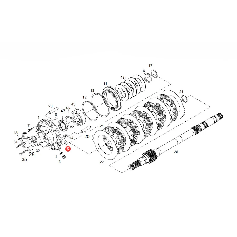 AGCO - X548859001000 - O-Ring Antrieb Massey Ferguson