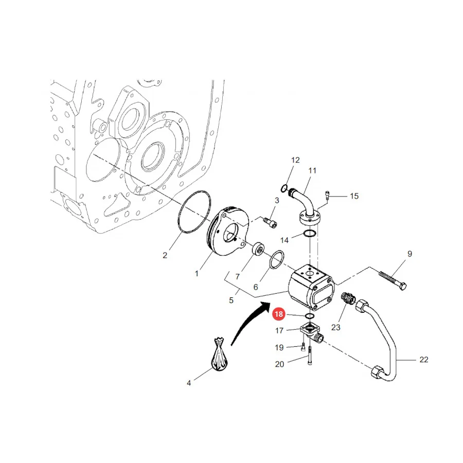 AGCO - X548860601000 - O-Ring Hydraulik Massey Ferguson