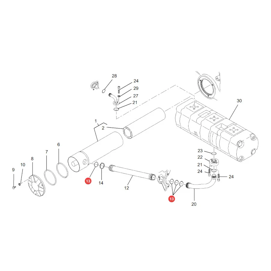 AGCO - X548878200000 - O-Ring Ölpumpe Massey Ferguson