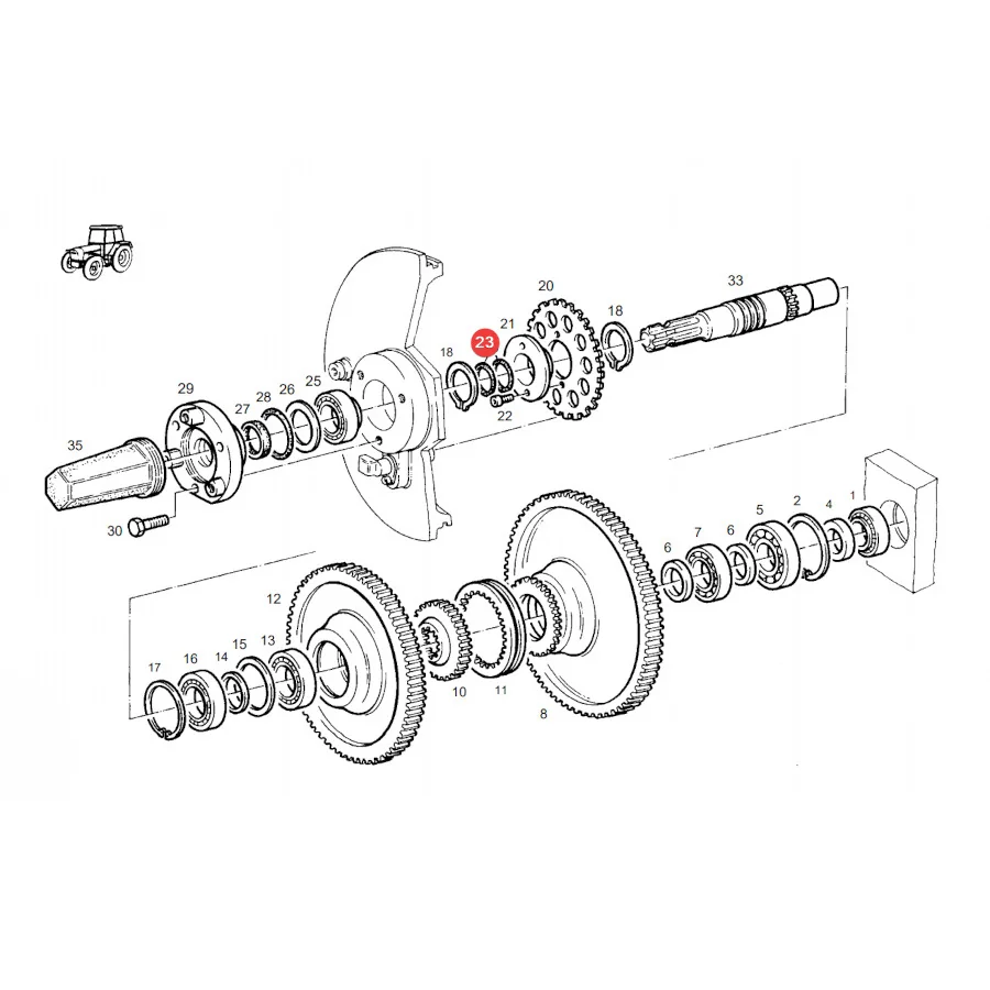 AGCO - X548909366000 - O-Ring der WOMu Massey Ferguson
