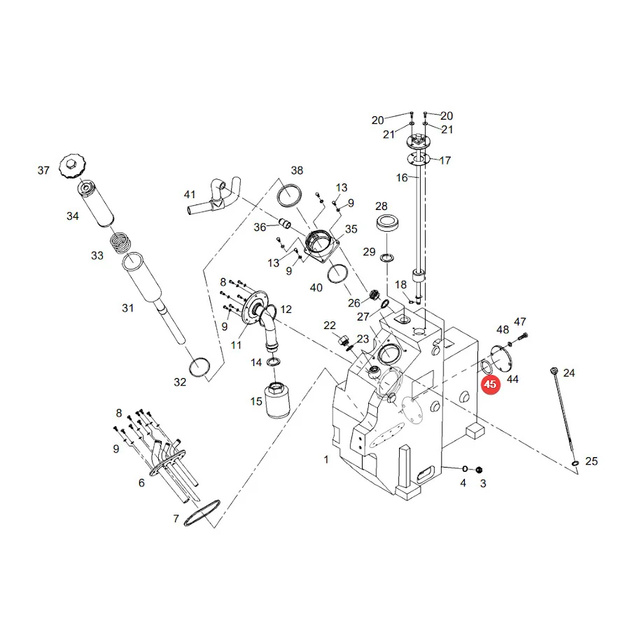 AGCO - X548917266000 - Fendt Öltank-O-Ring
