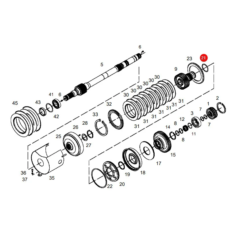 AGCO - X548949815000 - O-Ring der Kupplung Massey Ferguson